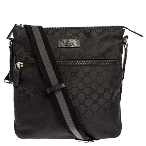 gucci black nylon shoulder bag|Gucci USA outlet shoulder bags.